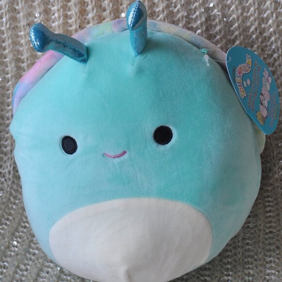 New 8" Sid SNAIL Unique Tie Dye Shell Squishmallow Plush KellyToy NWT Spring '21 - Picture 1 of 6